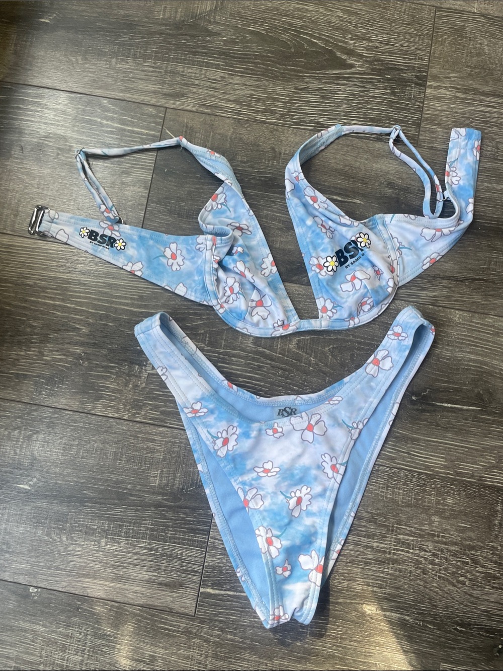 By Samii Ryan Blue Floral Bikini Set